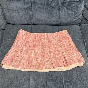 New Guess Chic Pink Tweed Skirt